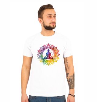 Obrázek 1 produktu Pánské tričko Budha Duhová Meditace