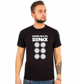Obrázek 1 produktu Pánské tričko Šest plechovek místo břišáků