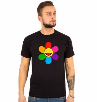 Obrázek 1 produktu Pánské tričko Duhová Květina Emoji