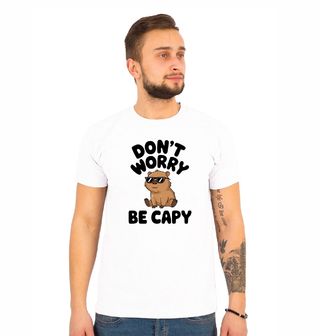 Obrázek 1 produktu Pánské tričko Kapybara Be Capy Be Happy