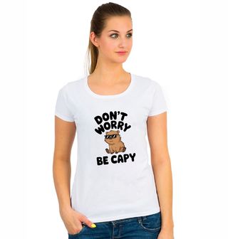 Obrázek 1 produktu Dámské tričko Kapybara Be Capy Be Happy