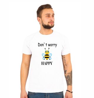Obrázek 1 produktu Pánské tričko Včelka Don’t Worry Bee Happy