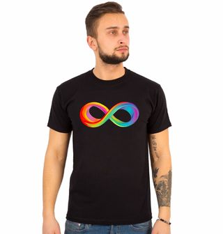 Obrázek 1 produktu Pánské tričko Duhový Symbol Nekonečna Navždy