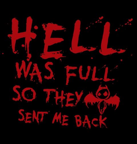 Obrázek produktu Dámské tričko V pekle bylo plno, tak mě poslali zpátky