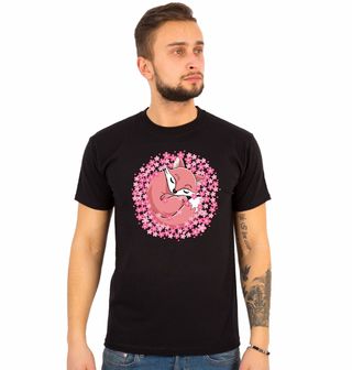 Obrázek 1 produktu Pánské tričko Spící Liška Sakura