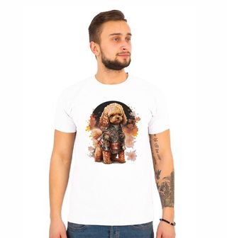 Obrázek 1 produktu Pánské tričko Pes Samuraj Pudl v brnění