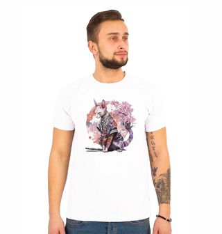 Obrázek 1 produktu Pánské tričko Kočka Sphynx Japonská válečnice