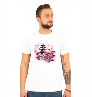 Obrázek 1 produktu Pánské tričko Japonská Pagoda Sakur
