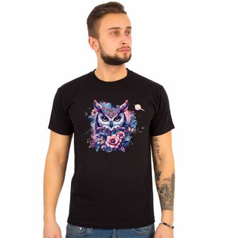 Obrázek 1 produktu Pánské tričko Galaktická Sova Boho