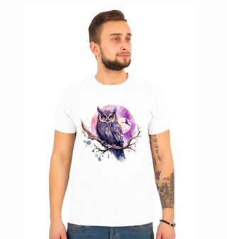 Obrázek 1 produktu Pánské tričko Výr velký a Fialový Měsíc