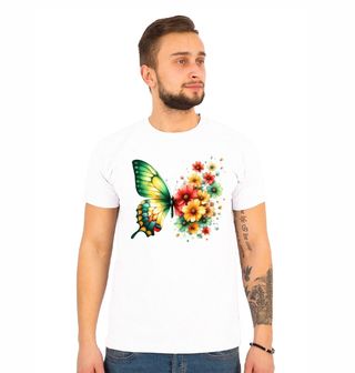 Obrázek 1 produktu Pánské tričko Zelený Otakárek a květiny Ostálky