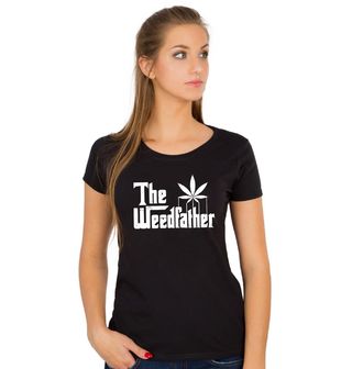 Obrázek 1 produktu Dámské tričko The WeedFather Kmotr Trávy