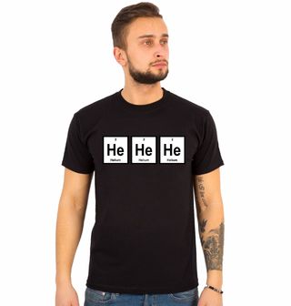 Obrázek 1 produktu Pánské tričko Chemické prvky He He He