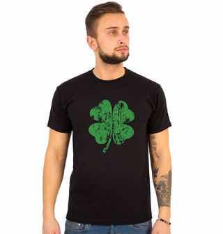 Obrázek 1 produktu Pánské tričko Vintage Čtyřlístek pro štěstí