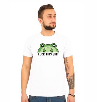 Obrázek 1 produktu Pánské tričko Rebelská Žába Fuck this shit!