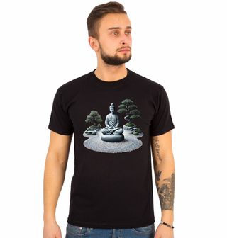 Obrázek 1 produktu Pánské tričko Buddha mezi Bonsajemi