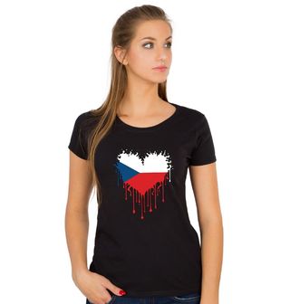 Obrázek 1 produktu Dámské tričko Tající srdce Heart of Czechia