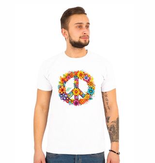 Obrázek 1 produktu Pánské tričko Květinový Mír Peace Flowers