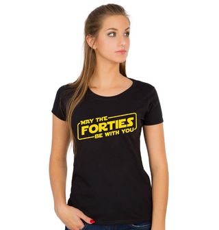 Obrázek 1 produktu Dámské tričko Ať tě provází čtyřicítka Star Wars
