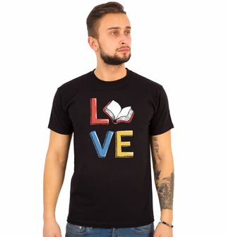 Obrázek 1 produktu Pánské tričko Láska v knihách LOVE Books
