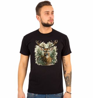 Obrázek 1 produktu Pánské tričko Jelen Lesní Král parohů