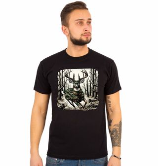 Obrázek 1 produktu Pánské tričko Maskovaný Jelen na útěku