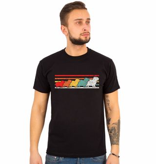Obrázek 1 produktu Pánské tričko Retro Kapybary v řadě