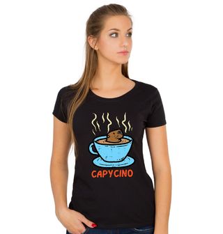 Obrázek 1 produktu Dámské tričko Kapybara v Kávě Capycino