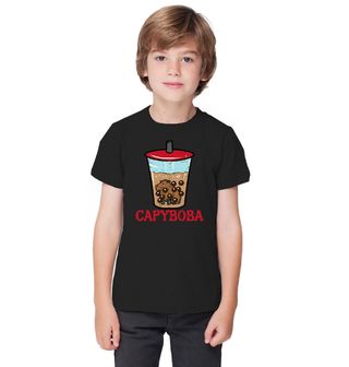 Obrázek 1 produktu Dětské tričko Kapybara v Bubble Tea CapyBoba