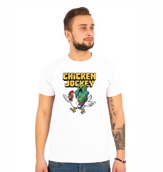 Obrázek 1 produktu Pánské tričko Splašená slepice Chicken Jockey