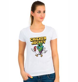 Obrázek 1 produktu Dámské tričko Splašená slepice Chicken Jockey