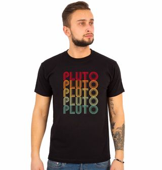 Obrázek 1 produktu Pánské tričko Pluto Retro Planeta