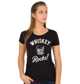 Obrázek 1 produktu Dámské tričko Whisky s Ledem Whiskey Rocks!