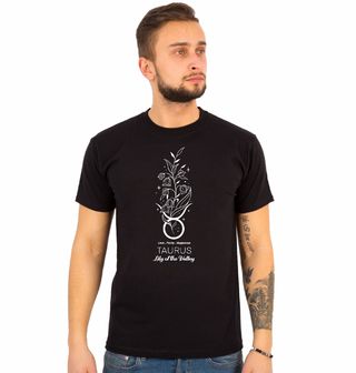 Obrázek 1 produktu Pánské tričko Horoskop Býk Květina Osudu Konvalinka