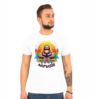 Obrázek 1 produktu Pánské tričko Meditující Lenochod Namaste