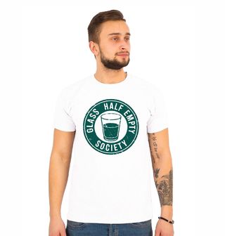 Obrázek 1 produktu Pánské tričko Poloprádzná Sklenice Glass Half Empty Society