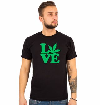 Obrázek 1 produktu Pánské tričko Láska k trávě LOVE Weed