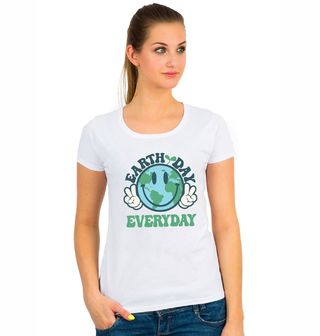 Obrázek 1 produktu Dámské tričko Emoji Planeta Earth Day Everyday