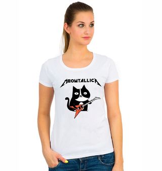 Obrázek 1 produktu Dámské tričko Metalová Kočka Meowtallica