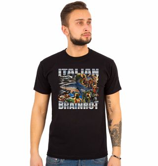 Obrázek 1 produktu Pánské tričko Italský Brainrot Elita šílenství