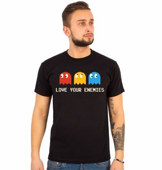Obrázek 1 produktu Pánské tričko Pac-Man Miluj své nepřátele