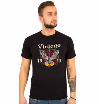 Obrázek 1 produktu Pánské tričko Vintage Kytara 1970