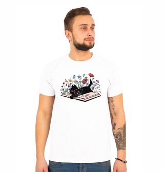 Obrázek 1 produktu Pánské tričko Černá Kočka mezi Řádky