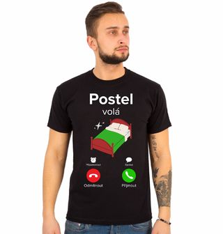 Obrázek 1 produktu Pánské tričko Postel volá Phone Call