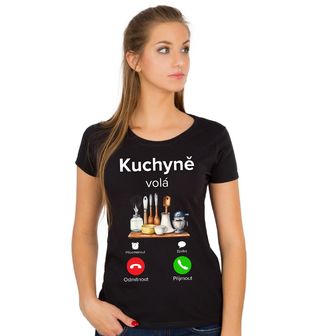 Obrázek 1 produktu Dámské tričko Kuchyně volá Phone Call