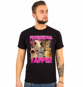 Obrázek 1 produktu Pánské tričko Profesionální Kočičí Yapper