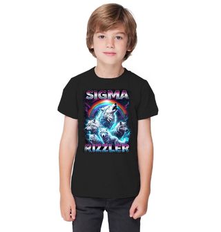 Obrázek 1 produktu Dětské tričko Vlčí Sigma Rizzler