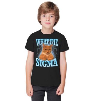 Obrázek 1 produktu Dětské tričko Sigma Kočka What the Sigma Cat?