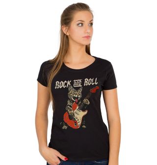 Obrázek 1 produktu Dámské tričko Drsná Kočka Rockerka