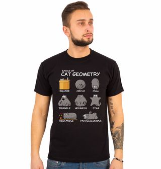 Obrázek 1 produktu Pánské tričko Kočičí geometrie